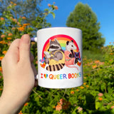 Allison Stoiser 11 oz. Ceramic Mug - Reading Raccoon & Opossum