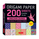 Origami Paper 200 Sheets Origami Cranes 6"