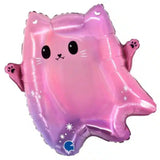 18" Kawaii Cat Ghost Balloon