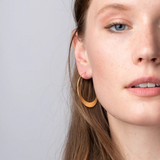 Scout Curated Earrings - Crescent Hoop / Gold Vermeil