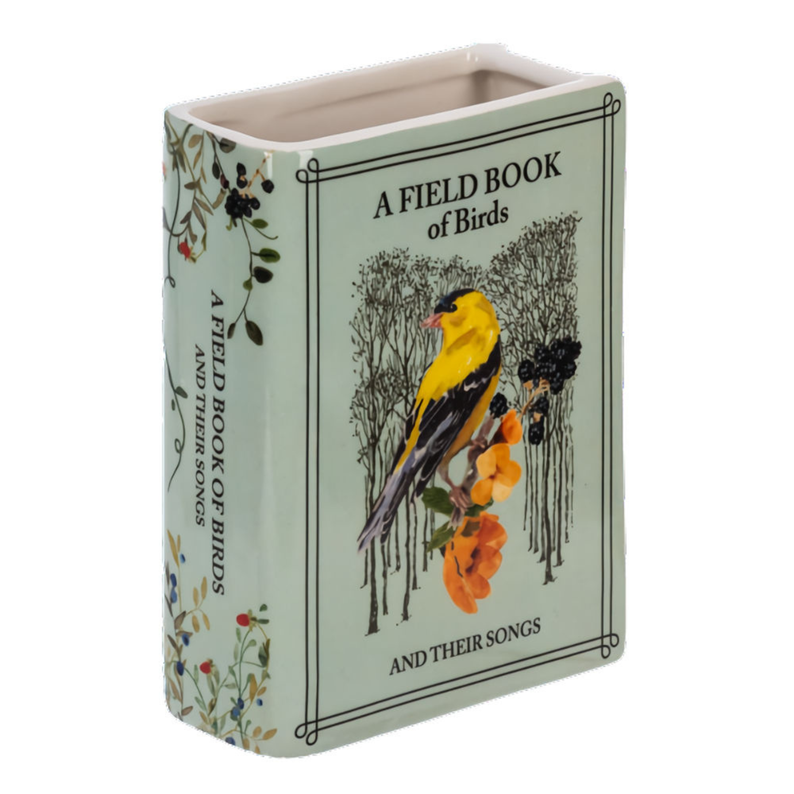 Ganz Ceramic Bird Book Vase