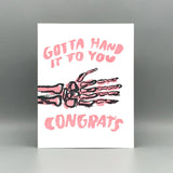 Westland Press Congratulations Card - Hand it to You