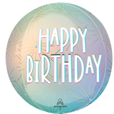 16" Pastel Dream Happy Birthday Orbz Balloon