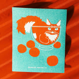 Bromstad Swedish Dishcloth - Bowl Cat