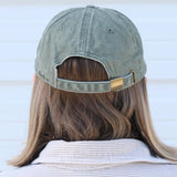 Embroidered Hat - Tomato Vine: Washed Green Color