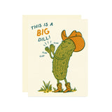 Big Dill Pickle Congratulations Card