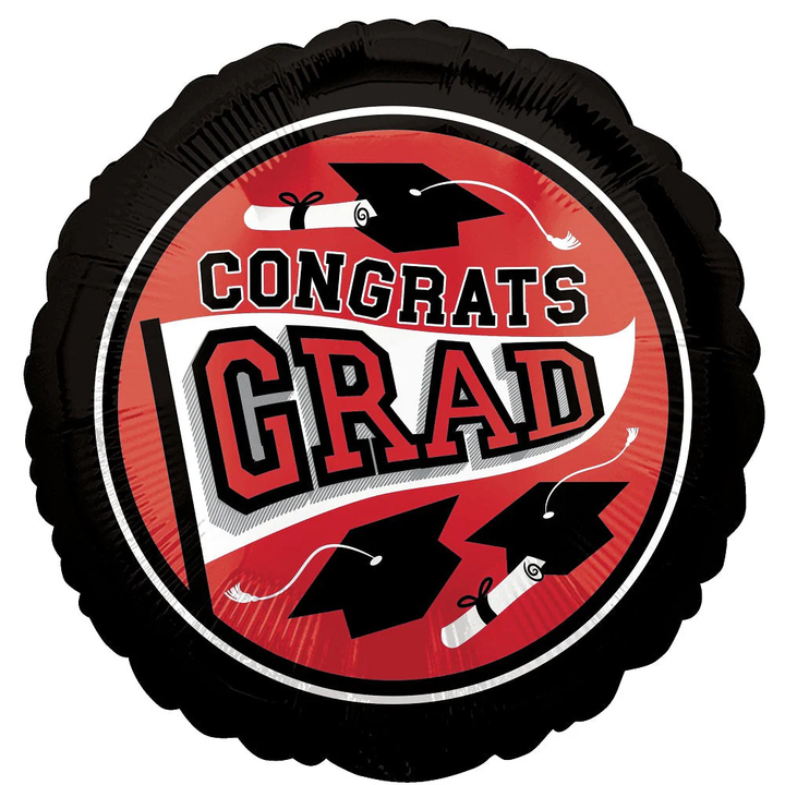 18" Congrats Grad Foil Balloon - *Multiple Colors