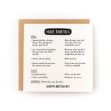 Your Thirties (Are Better Than Your Twenties) Birthday Card