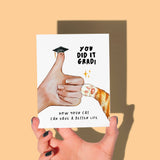Thumbs Up Graduation Card