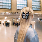 Hand-painted Monarch Butterfly Claw Hair Clip
