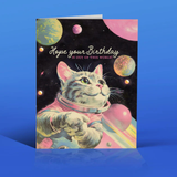 Out of this World Cat - Birthday Card