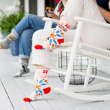 Blue Q Crew Socks 'Aunts Are The Shit'