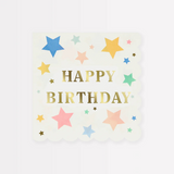 Meri Meri Happy Birthday Stars Small Napkins