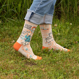 Blue Q Women's Crew Sock 'My Cat is Cool as F*ck'
