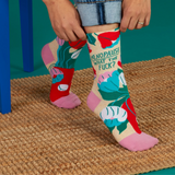 Blue Q Women's Crew Socks 'Menopause WTF?'