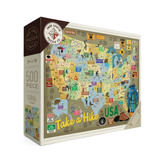 True South 500 Piece Puzzle - Take a Hike in the USA
