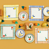 Citrus Burst Set of 4 Cocktail Napkins
