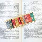 Meowsterpieces of Kiterature Wood Bookmark - Spines