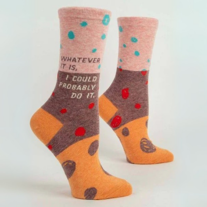 Blue Q Women's Socks 'Whatever It Is, I Could Probably Do It'