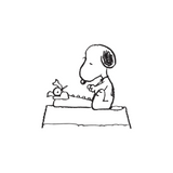 Snoopy Writer Tattoo Pairs