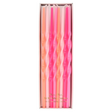 Meri Meri Pink Twisted Long Candles