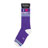 Gumball Poodle Gym Socks 'I ❤️ Romantasy'