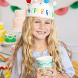 Ric Rac edge colorful Party Cups
