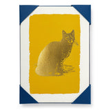 Archivist US Notelet Card Set - Gold Cat