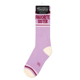 Gumball Poodle Gym Socks 'Favorite Sister'