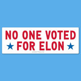 No One Voted for Elon Car Magnet