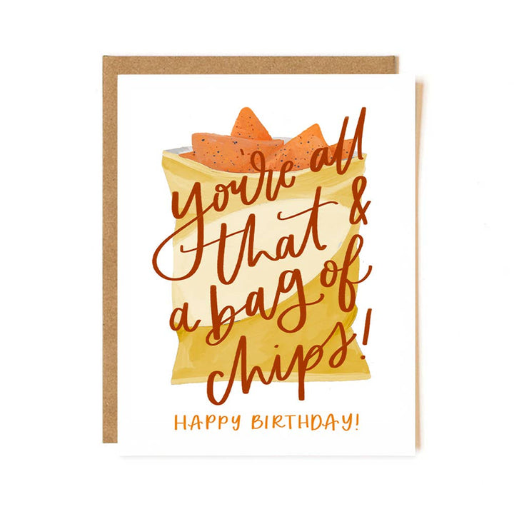 Birthday Chips Greeting Card