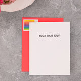 Fuck That Guy - Divorce/Break Up Card