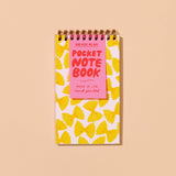 Farfalle Bowtie Letterpress Spiral Pocket Size Notebook