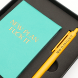 Pocket Journal & Pen Box Set - New Plan Fuck It