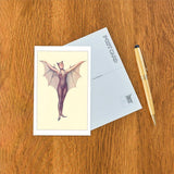 Found Image Press Postcard - Woman in Bat Suit