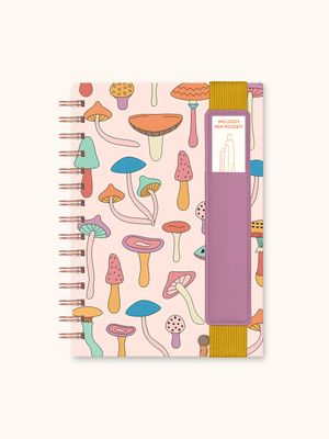 Oliver Notebook with Pen - Mushroom Melody