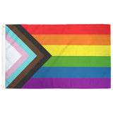 Double-Sided Progress Pride Flag