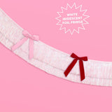 6ft Red & Pink Bow Bliss Banner w/ Layered Fringe