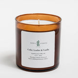 Cedar, Leather, and Vanilla Candle