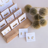 Sun Ray - Mother of Pearl / Gold Earrings