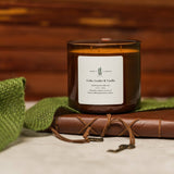 Cedar, Leather, and Vanilla Candle