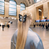 Hand-painted Monarch Butterfly Claw Hair Clip