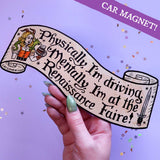 Renaissance Faire Car Magnet