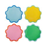Ric Rac Edge Colorful Dessert Plates
