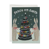 Peace on Earth Rabbits Holiday Boxed Set Cards