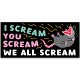 We All Scream Sticker