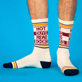 Gumball Poodle Gym Socks 'Hot Guys Read Books'