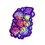 Dice Holographic Sticker