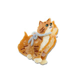 Solar Eclipse Hand-painted Kyoto Kitten Hair Claw