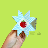 The Peach Fuzz x Chaos Magic Studio - Tomato Quilt Hair Claw